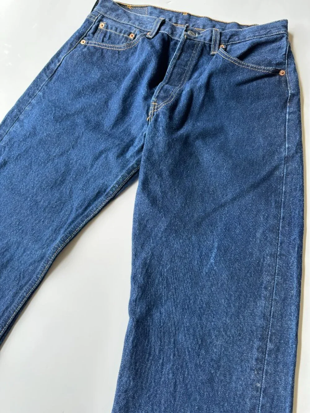 Vintage Levi's 501xx Made in USA Button Fly Jeans W31 L29 Dark Wash Heritage